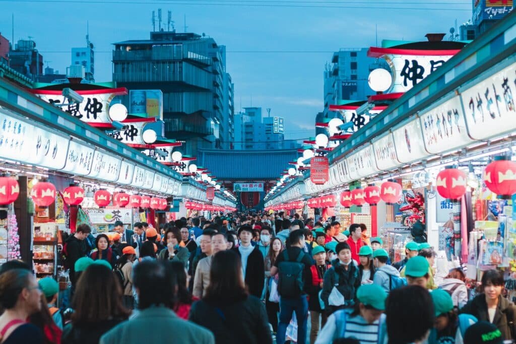 Nakamise-Dōri festival en Japón