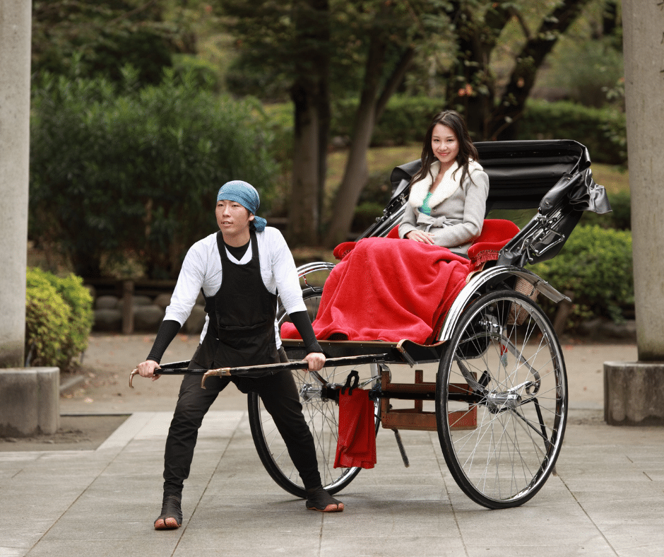 paseo por asakusa en rickshaw