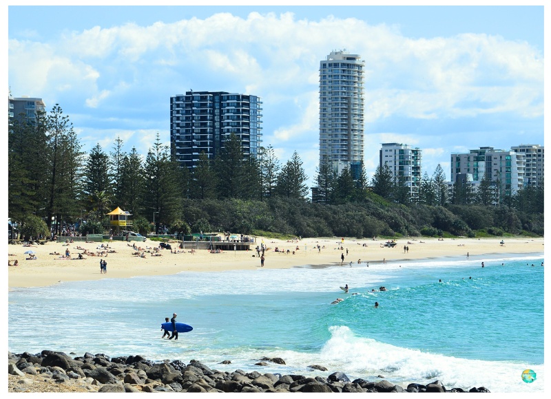 verano en Australia playa gold coast