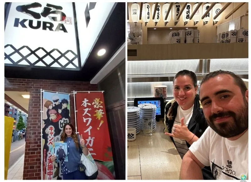Comer en Japón Kura sushi