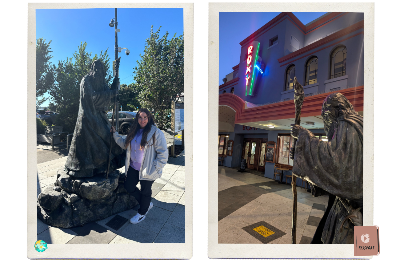 Localizaciones de El Señor de los Anillos en Wellington Estatua Gandalf