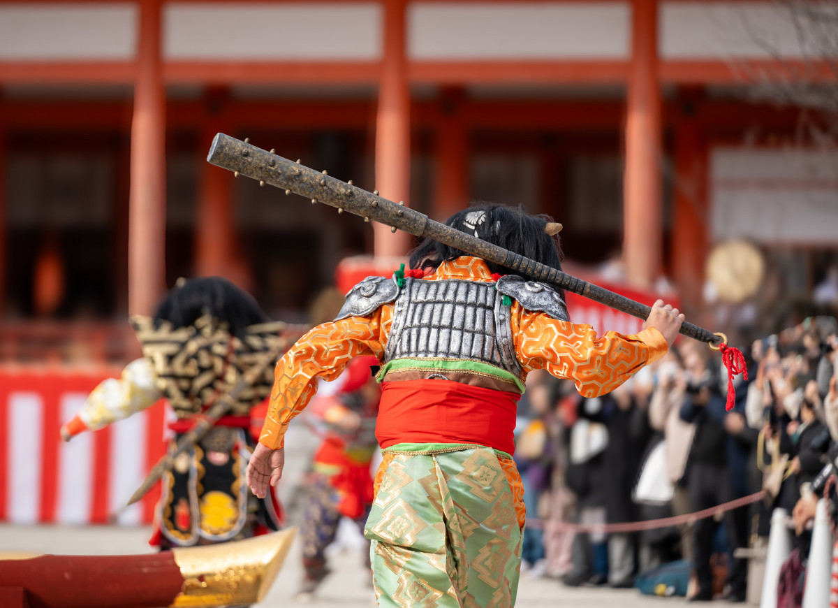 Kyoto Takigi Nō junio en Kioto